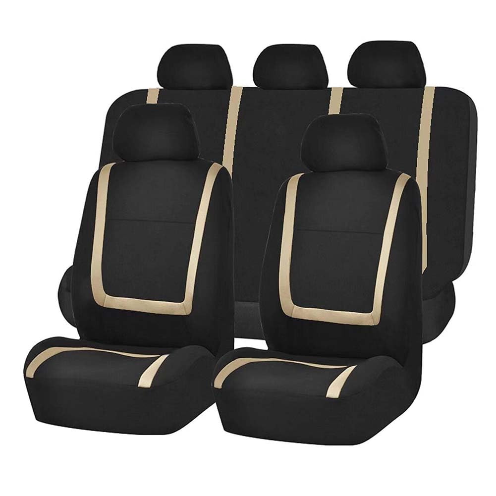 FOWURB Auto SitzbezüGe Sets FüR Vauxhall Insignia 2013-2025, Leinen Stoff AutositzbezüGe SchonbezüGe Sitzbezug Vorne Und Hinten Atmungsaktiv ZubehöR,A/Beige FOWURB Auto SitzbezüGe Sets FüR Vauxhall Insignia 2013-2025, Leinen Stoff AutositzbezüGe SchonbezüGe Sitzbezug Vorne Und Hinten Atmungsaktiv ZubehöR,A/Beige von FOWURB