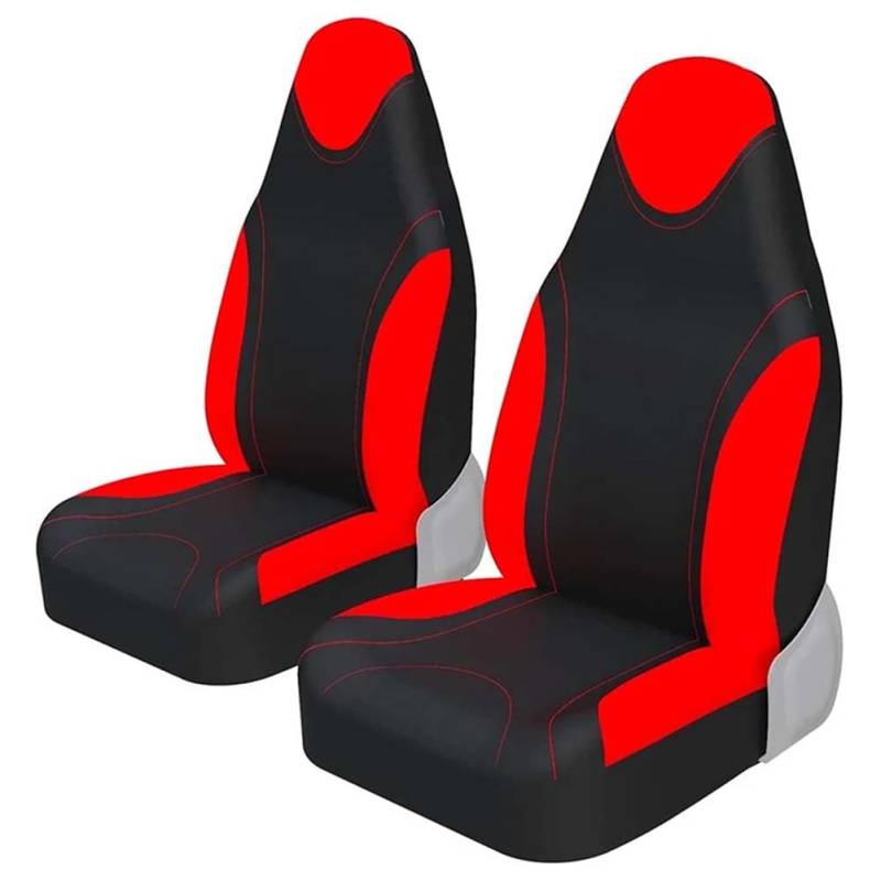 FOWURB Autositzbezüge Set für Isuzu D-Max 2012-2025, Atmungsaktive, rutschfeste SitzbezüGe, Innenausstattung Zubehör,B/Black-red von FOWURB