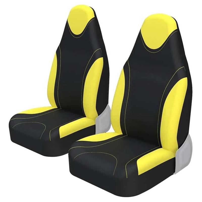 FOWURB Autositzbezüge Set für Lexus NX 300 2018-2025, Atmungsaktive, rutschfeste SitzbezüGe, Innenausstattung Zubehör,A/Black-Yellow von FOWURB