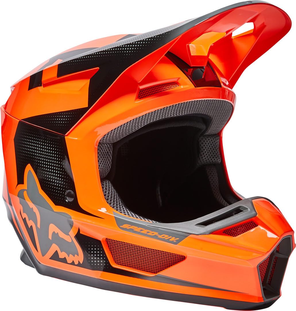 FOX V2 Dier Motocross Helm (Orange,S (55/56)) von Fox