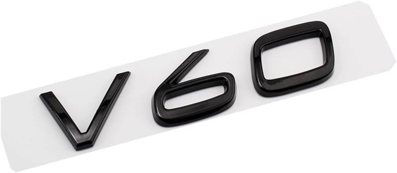 Auto Aufkleber für Volvo V30 V40 V50 V60 V90, Badge Emblem Aufkleber, Logo Abziehbilder Emblem Abzeichen Autoaufkleber Schriftzug Karosserie Emblem Zeichen Zubehör,A-Black von FOXZY
