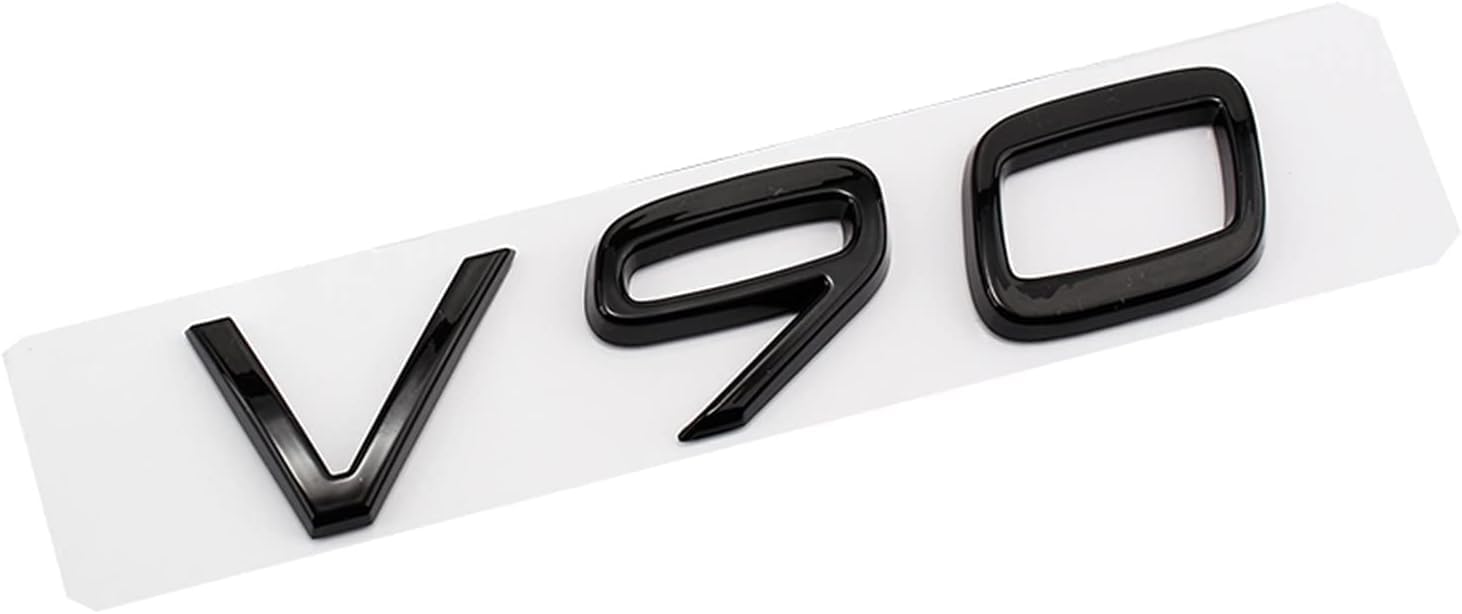 Auto Aufkleber für Volvo V30 V40 V50 V60 V90, Badge Emblem Aufkleber, Logo Abziehbilder Emblem Abzeichen Autoaufkleber Schriftzug Karosserie Emblem Zeichen Zubehör,D-Black von FOXZY