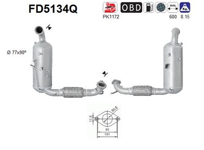 Fppl Ruß-/Partikelfilter, Abgasanlage [Hersteller-Nr. FD5134Q] für Ford, Mazda von FPPL