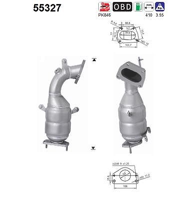 Fppl Katalysator [Hersteller-Nr. 55327] für Abarth, Alfa Romeo, Fiat von FPPL