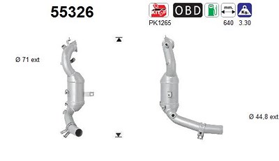 Fppl Katalysator [Hersteller-Nr. 55326] für Alfa Romeo, Chrysler, Fiat, Lancia von FPPL