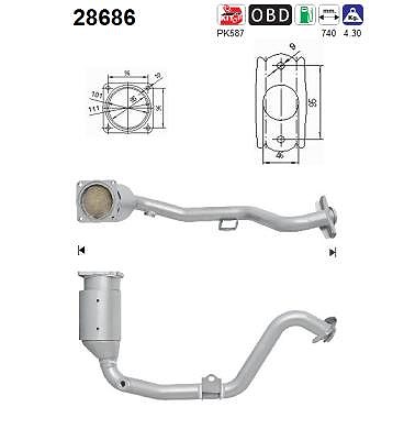 Fppl Katalysator [Hersteller-Nr. 28686] für Citroën, Peugeot von FPPL