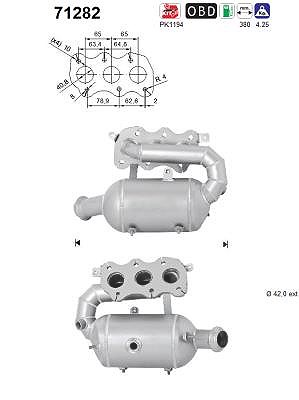 Fppl Katalysator [Hersteller-Nr. 71282] für Renault, Smart von FPPL