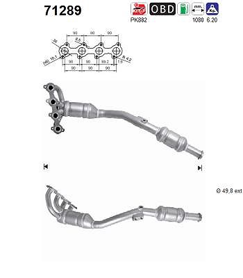 Fppl Katalysator [Hersteller-Nr. 71289] für Mercedes-Benz von FPPL