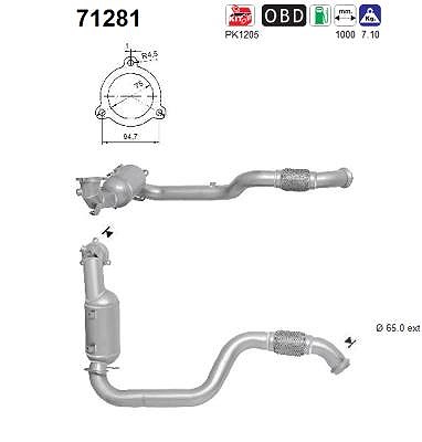Fppl Katalysator [Hersteller-Nr. 71281] für Mercedes-Benz von FPPL
