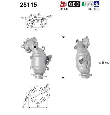 Fppl Katalysator [Hersteller-Nr. 25115] für Mazda von FPPL