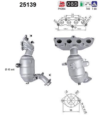 Fppl Katalysator [Hersteller-Nr. 25139] für Mazda von FPPL