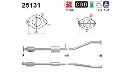 Fppl Katalysator [Hersteller-Nr. 25131] für Hyundai, Kia von FPPL