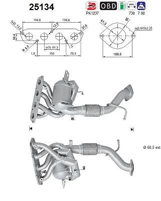 Fppl Katalysator [Hersteller-Nr. 25134] für Mazda von FPPL