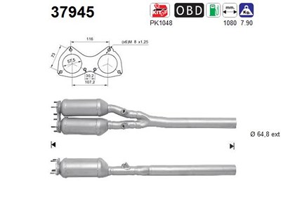 Fppl Katalysator [Hersteller-Nr. 37945] für Audi, VW von FPPL