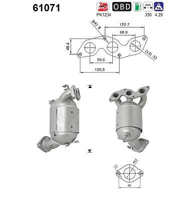 Fppl Katalysator [Hersteller-Nr. 61071] für Hyundai von FPPL