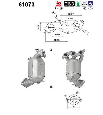 Fppl Katalysator [Hersteller-Nr. 61073] für Hyundai von FPPL