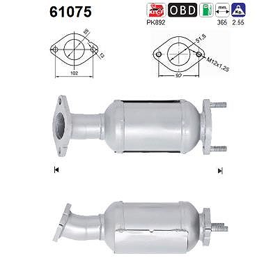 Fppl Katalysator [Hersteller-Nr. 61075] für Hyundai, Kia von FPPL