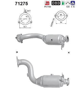 Fppl Katalysator [Hersteller-Nr. 71275] für Mercedes-Benz von FPPL