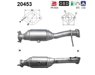 Fppl Katalysator [Hersteller-Nr. 20453] für Ford von FPPL