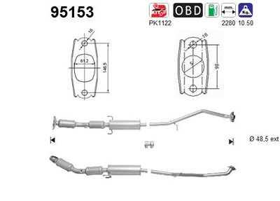 Fppl Katalysator [Hersteller-Nr. 95153] für Toyota von FPPL