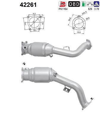 Fppl Katalysator [Hersteller-Nr. 42261] für Audi von FPPL