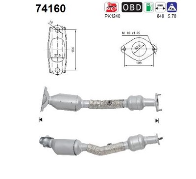 Fppl Katalysator [Hersteller-Nr. 74160] für Nissan von FPPL