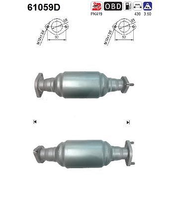 Fppl Katalysator [Hersteller-Nr. 61059D] für Hyundai von FPPL