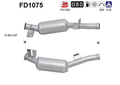 Fppl Ruß-/Partikelfilter, Abgasanlage [Hersteller-Nr. FD1075] für Mercedes-Benz von FPPL