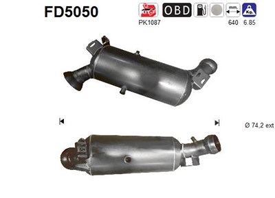 Fppl Ruß-/Partikelfilter, Abgasanlage [Hersteller-Nr. FD5050] für Mercedes-Benz von FPPL