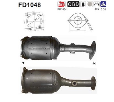 Fppl Ruß-/Partikelfilter, Abgasanlage [Hersteller-Nr. BM11078P] für Nissan von FPPL