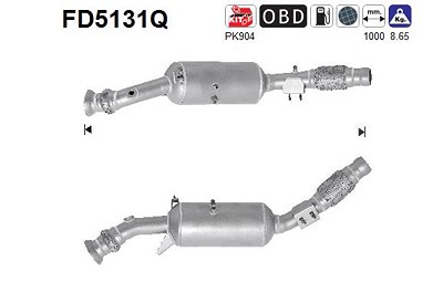 Fppl Ruß-/Partikelfilter, Abgasanlage [Hersteller-Nr. FD5131Q] für Mercedes-Benz von FPPL