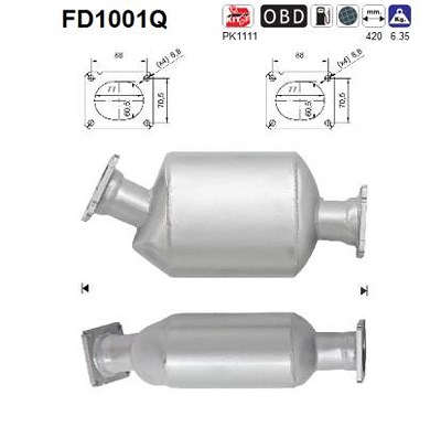 Fppl Ruß-/Partikelfilter, Abgasanlage [Hersteller-Nr. FD1001Q] für BMW von FPPL