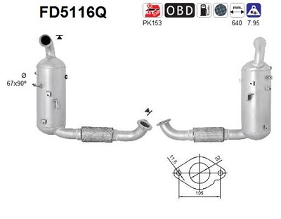 Fppl Ruß-/Partikelfilter, Abgasanlage [Hersteller-Nr. FD5116Q] für Ford von FPPL