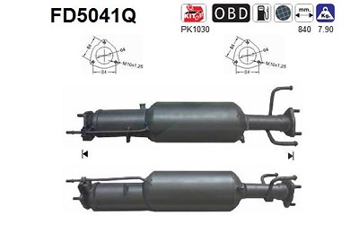 Fppl Ruß-/Partikelfilter, Abgasanlage [Hersteller-Nr. FD5041Q] für Chevrolet, Opel von FPPL