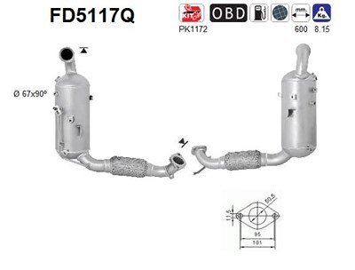 Fppl Ruß-/Partikelfilter, Abgasanlage [Hersteller-Nr. FD5117Q] für Ford von FPPL