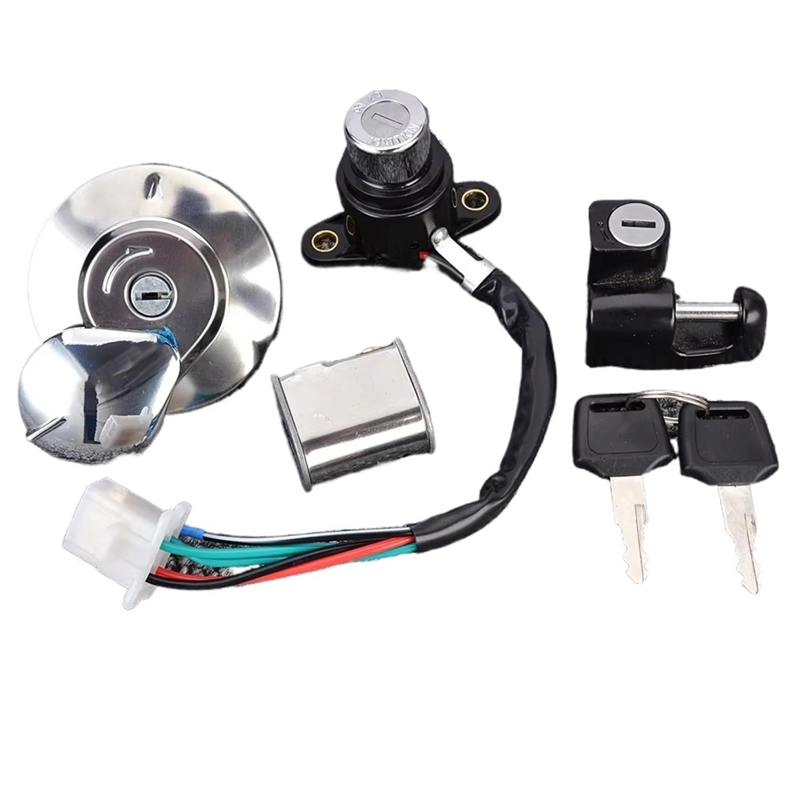 FPQOVV Motorrad Zündschlüssel Schalter Kompatibel Mit CMX250 Für Rebel 1985 1986 1987 1988 1989 1990-2010 2011 2012 2013 2014 Zündschloss-Sperrschlüssel-Motorradschloss-Set-Abdeckung FPQOVV Motorrad Zündschlüssel Schalter Kompatibel Mit CMX250 Für Rebel 1985 1986 1987 1988 1989 1990-2010 2011 2012 2013 2014 Zündschloss-Sperrschlüssel-Motorradschloss-Set-Abdeckung von FPQOVV