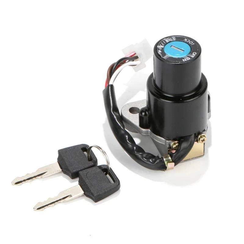 FPQOVV Motorrad Zündschlüssel Schalter Kompatibel Mit Für KLR650 1987 1988 1989 1990 1991-2000 2001 2002 2003 2004 2005 2006 2007 Motorrad-Zündschalter-Sperrschlüsselsatz Elektroschloss von FPQOVV