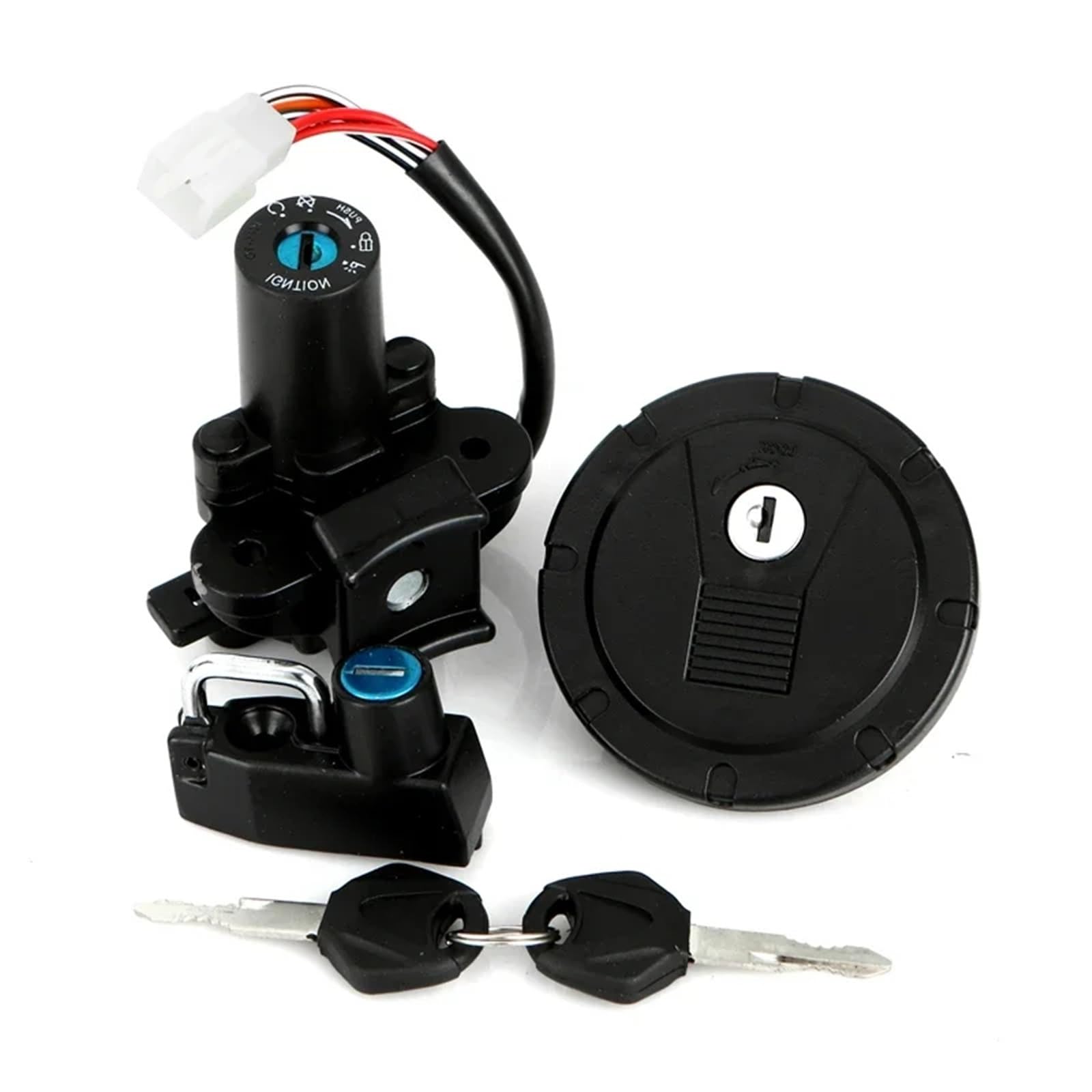 FPQOVV Motorrad Zündschlüssel Schalter Kompatibel Mit Für KLX250 D-Tracker 2001 2002–2010 2011 2012 2013 2014. Motorrad-Zündschalter, Tankdeckel-Abdeckungsschloss 51049–0047 FPQOVV Motorrad Zündschlüssel Schalter Kompatibel Mit Für KLX250 D-Tracker 2001 2002–2010 2011 2012 2013 2014. Motorrad-Zündschalter, Tankdeckel-Abdeckungsschloss 51049–0047 von FPQOVV