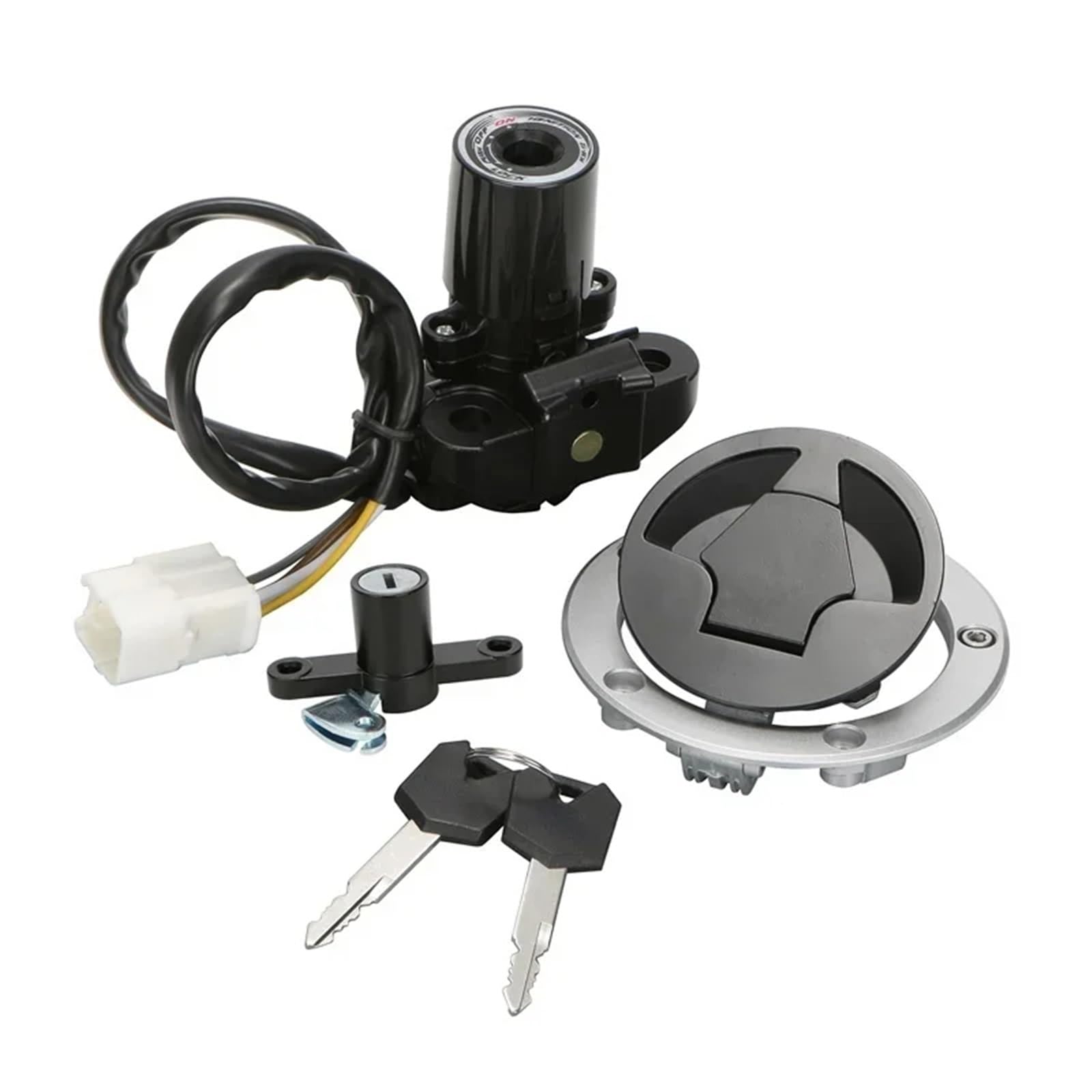 FPQOVV Motorrad Zündschlüssel Schalter Kompatibel Mit Für Ninja ZX6R Für ZX636 2013 2014 2015 2016 2017 2018 Motorrad-Tankdeckelschloss Zündschloss-Sperr-Kits-Abdeckung FPQOVV Motorrad Zündschlüssel Schalter Kompatibel Mit Für Ninja ZX6R Für ZX636 2013 2014 2015 2016 2017 2018 Motorrad-Tankdeckelschloss Zündschloss-Sperr-Kits-Abdeckung von FPQOVV