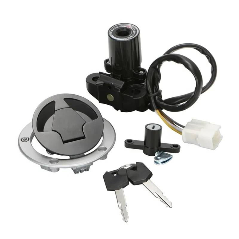 FPQOVV Motorrad Zündschlüssel Schalter Kompatibel Mit Für ZX1000 Für ZX10R 2011 2012 2013 2014 2015, Motorrad-Zündgerät, Startschalter, Schlüssel, Schloss, Sockel, Schlüsselbaugruppe von FPQOVV