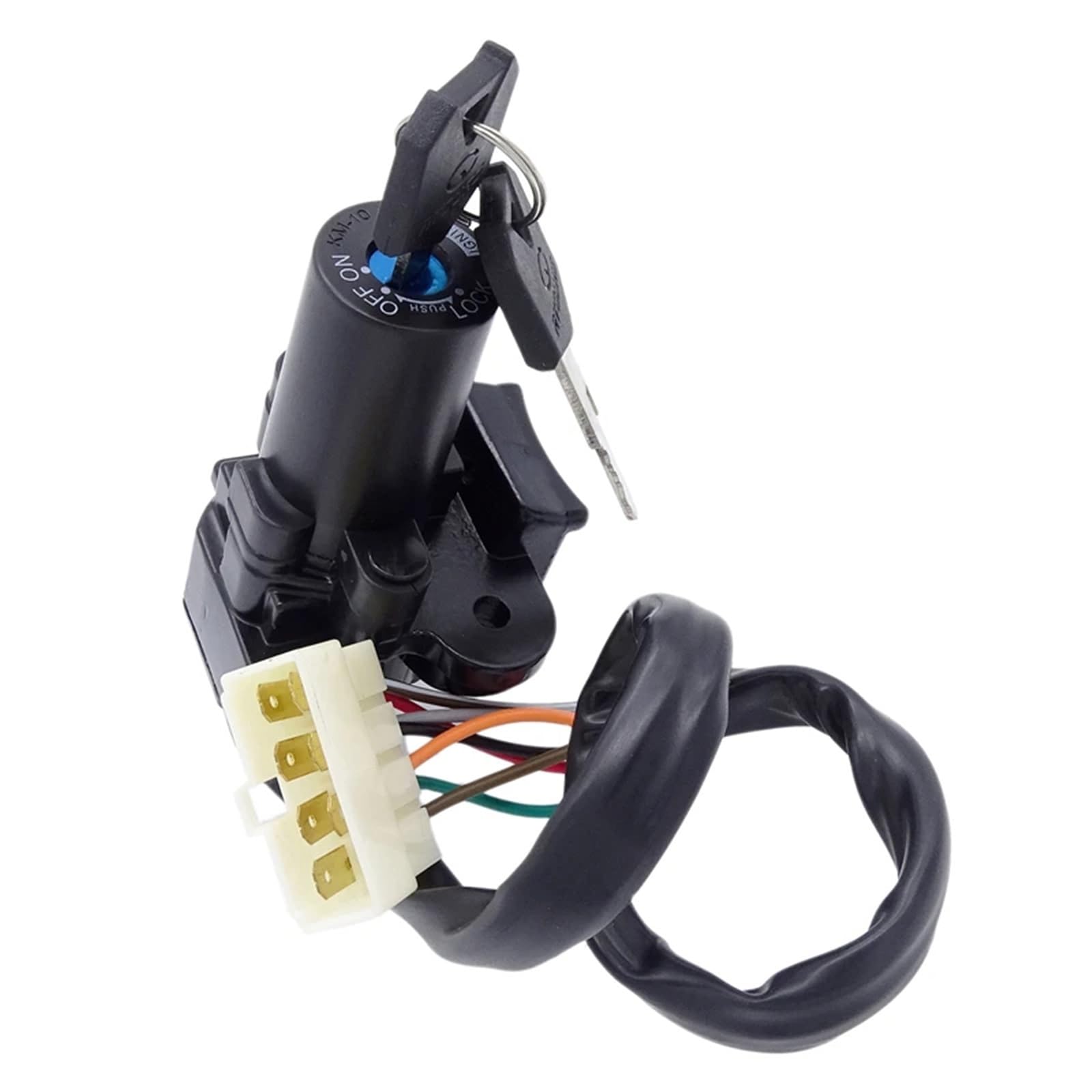 FPQOVV Motorrad Zündschlüssel Schalter Kompatibel Mit Für ZX6R 2000 2001 2002, Motorrad-Zündungsstart-Cover-Lock-Draht-Buchse, Zündschalter, Motorrad-Zubehör FPQOVV Motorrad Zündschlüssel Schalter Kompatibel Mit Für ZX6R 2000 2001 2002, Motorrad-Zündungsstart-Cover-Lock-Draht-Buchse, Zündschalter, Motorrad-Zubehör von FPQOVV