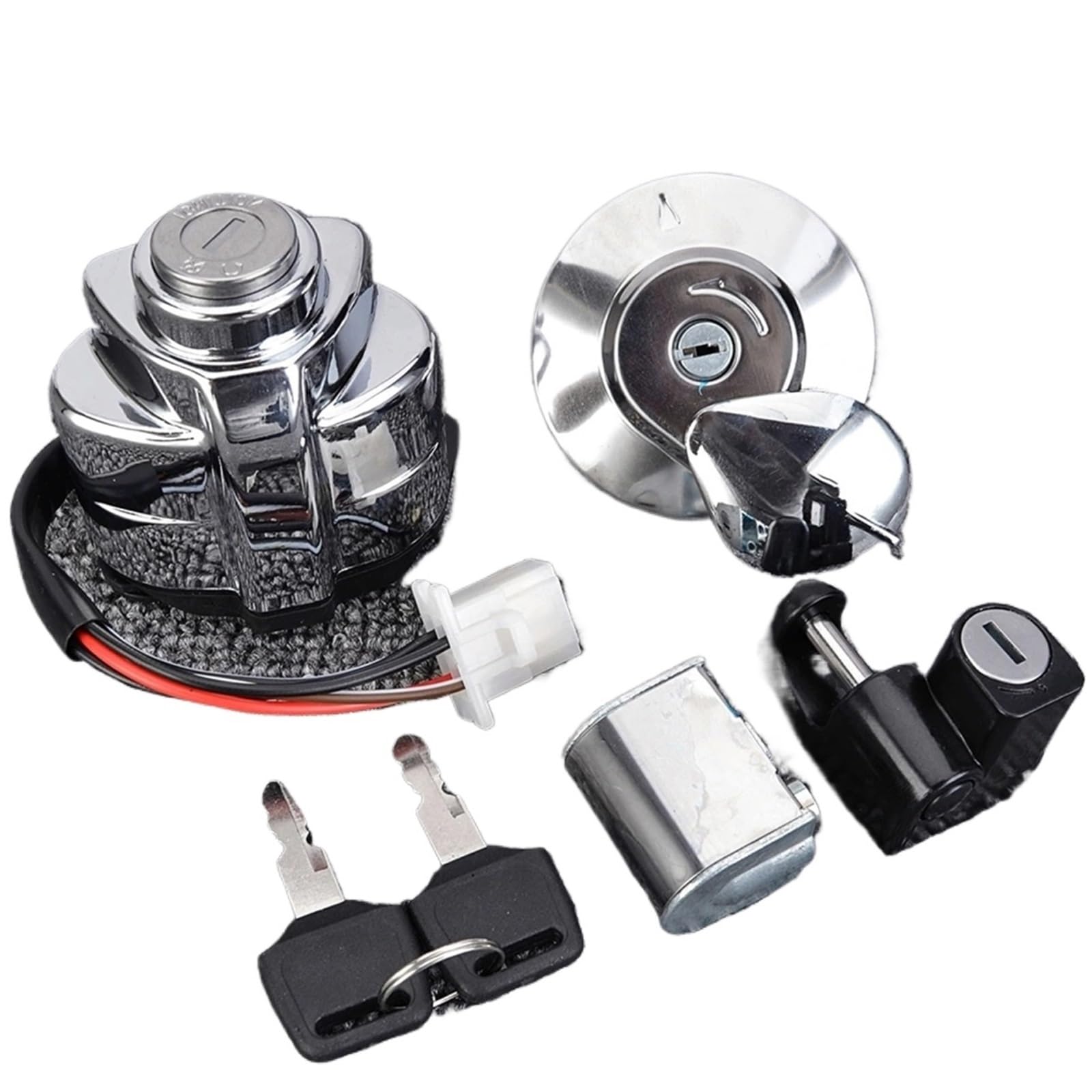 FPQOVV Motorrad Zündschlüssel Schalter Kompatibel Mit Steed 400 1992 1993 1994 1995 1996 1997 1998 Motorrad-Zündungs-Tankdeckel-Zündschalter-Sperr-Kit Tankdeckel-Schlüsselsatz-Zubehör FPQOVV Motorrad Zündschlüssel Schalter Kompatibel Mit Steed 400 1992 1993 1994 1995 1996 1997 1998 Motorrad-Zündungs-Tankdeckel-Zündschalter-Sperr-Kit Tankdeckel-Schlüsselsatz-Zubehör von FPQOVV
