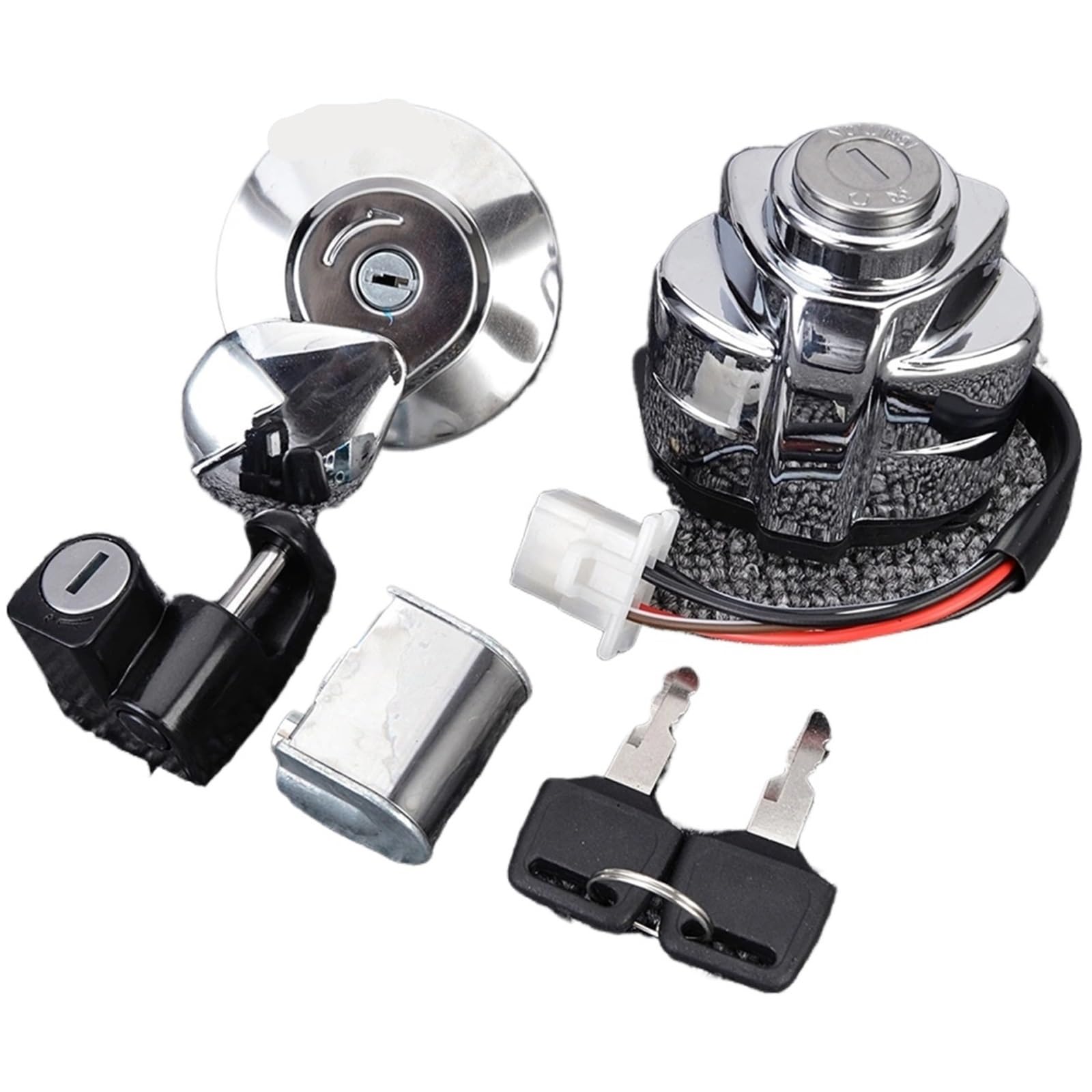 FPQOVV Motorrad Zündschlüssel Schalter Kompatibel Mit Steed400 1992 1993 1994 1995 1996 1997 1998 Motorradzündungsstartschalter Tasten Lock Draht Socket Schlüsselbaugruppe Zubehör FPQOVV Motorrad Zündschlüssel Schalter Kompatibel Mit Steed400 1992 1993 1994 1995 1996 1997 1998 Motorradzündungsstartschalter Tasten Lock Draht Socket Schlüsselbaugruppe Zubehör von FPQOVV