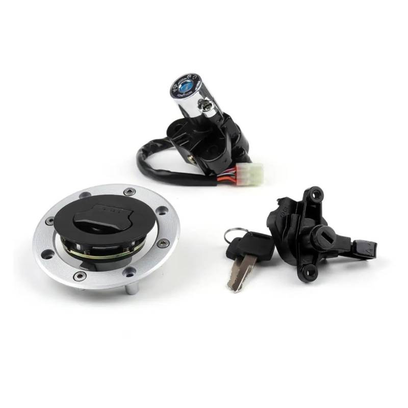 FPQOVV Motorrad Zündschlüssel Schalter Kompatibel Mit Suzuki Für Bandit GSF600 1995 1996 1997 1998 1999 2000 2001 2002 2003 2004 Zündschlossschloss Tankdeckelschlüsselsatz Motorrad von FPQOVV