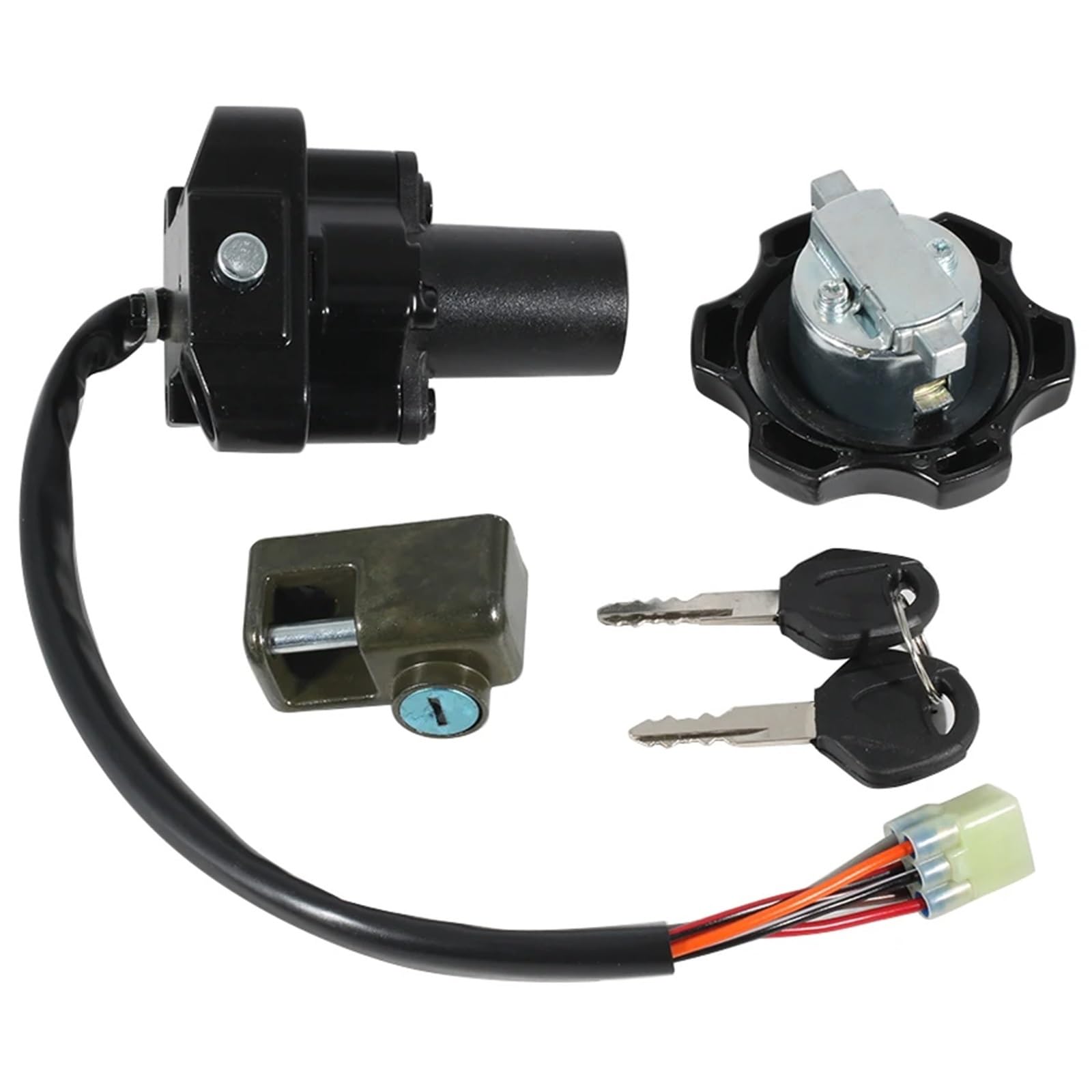 FPQOVV Motorrad Zündschlüssel Schalter Kompatibel Mit Suzuki Für DR650 DR650SE 1996 1997 1998 1999 2000-2020 2021 2022 Motorrad-Zündschloss-Sperrzubehör 37000-04810 FPQOVV Motorrad Zündschlüssel Schalter Kompatibel Mit Suzuki Für DR650 DR650SE 1996 1997 1998 1999 2000-2020 2021 2022 Motorrad-Zündschloss-Sperrzubehör 37000-04810 von FPQOVV