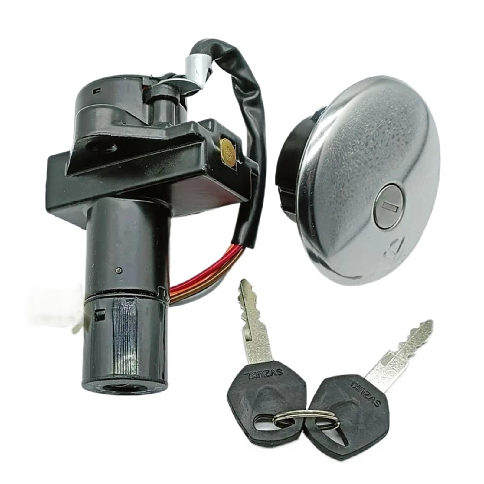 FPQOVV Motorrad Zündschlüssel Schalter Kompatibel Mit Suzuki Für GN250 1985 1986 1987 1988 1989 1990-1995 1996 1997 1998 1999 2000 2001 Zündschalter Tankdeckel-Abdeckungsschlüssel-Set FPQOVV Motorrad Zündschlüssel Schalter Kompatibel Mit Suzuki Für GN250 1985 1986 1987 1988 1989 1990-1995 1996 1997 1998 1999 2000 2001 Zündschalter Tankdeckel-Abdeckungsschlüssel-Set von FPQOVV