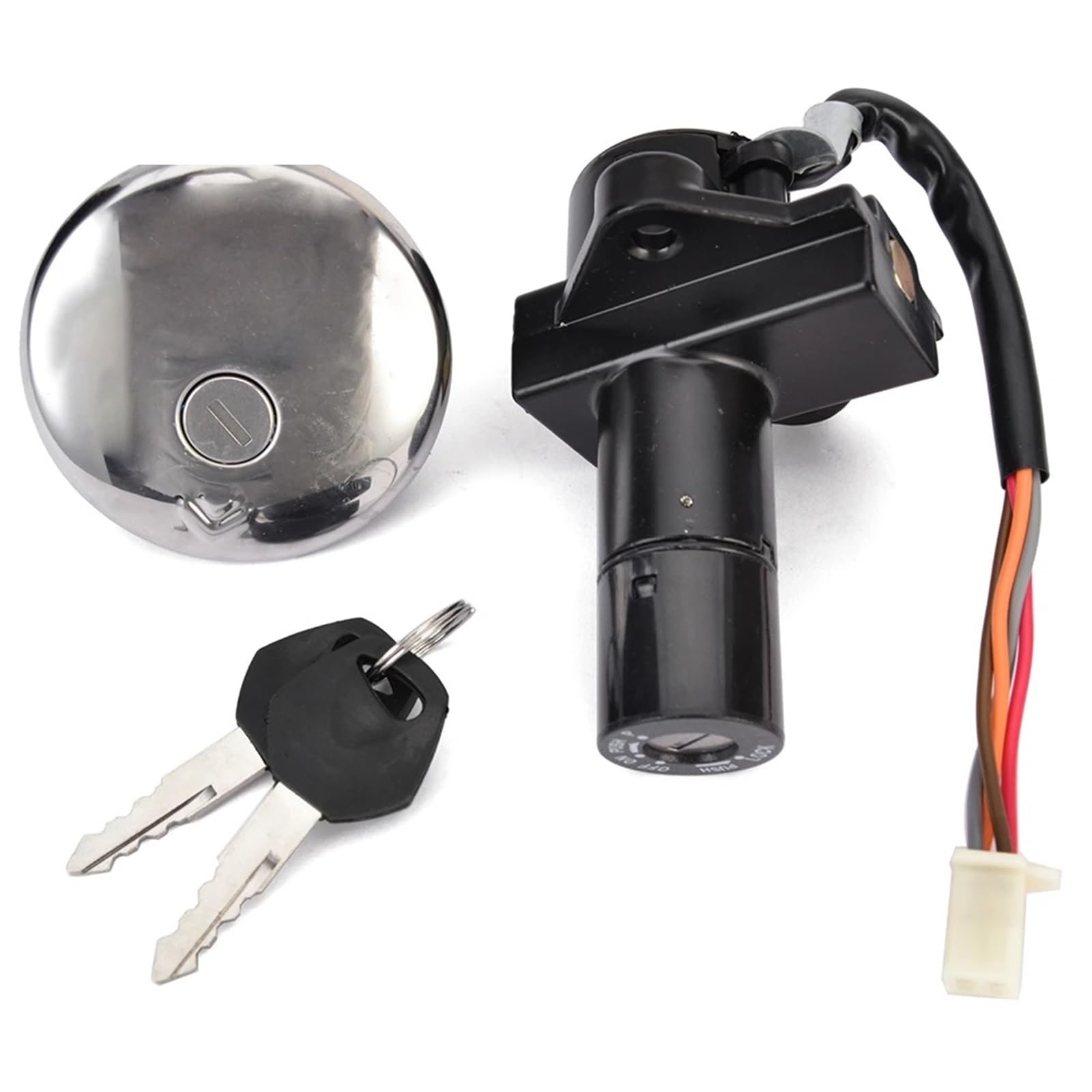 FPQOVV Motorrad Zündschlüssel Schalter Kompatibel Mit Suzuki Für GN250 1985 1986 1987 1988 1989 1990-1997 1998 1999 2000 2001 Motorrad-Zündschalter, Tankdeckel-Sperrschlüsselsatz FPQOVV Motorrad Zündschlüssel Schalter Kompatibel Mit Suzuki Für GN250 1985 1986 1987 1988 1989 1990-1997 1998 1999 2000 2001 Motorrad-Zündschalter, Tankdeckel-Sperrschlüsselsatz von FPQOVV