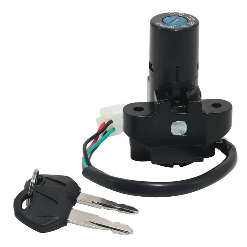 FPQOVV Motorrad Zündschlüssel Schalter Kompatibel Mit Suzuki Für GS500 Für GS500H 2001 2002 Motorrad-Zündschalter-Kit Montage Tankdeckel-Abdeckung Schlossschlüssel-Set Zubehör-Abdeckung von FPQOVV