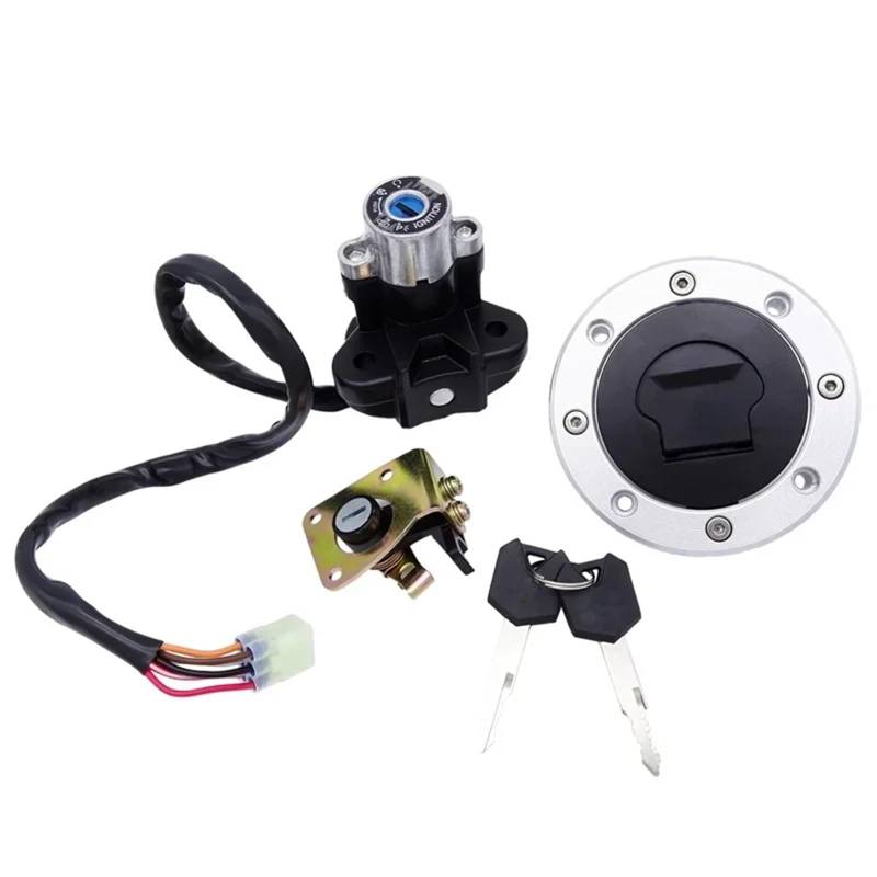 FPQOVV Motorrad Zündschlüssel Schalter Kompatibel Mit Suzuki Für GSX600 1998 1999 2000 2001 2002 2003 2004 2005 2006 Motorrad-Startschalter Zündschlösser Motorradzubehör von FPQOVV