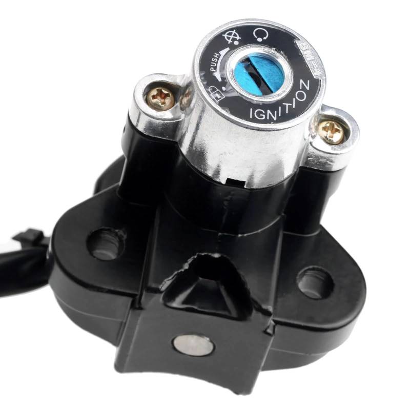 FPQOVV Motorrad Zündschlüssel Schalter Kompatibel Mit Suzuki Für GSXR1000 2003 2004 2005 2006 2007 2008 2009 2010 2011 2012 2013 2014 2015 Motorrad-Zündschloss-Sperrabdeckung von FPQOVV